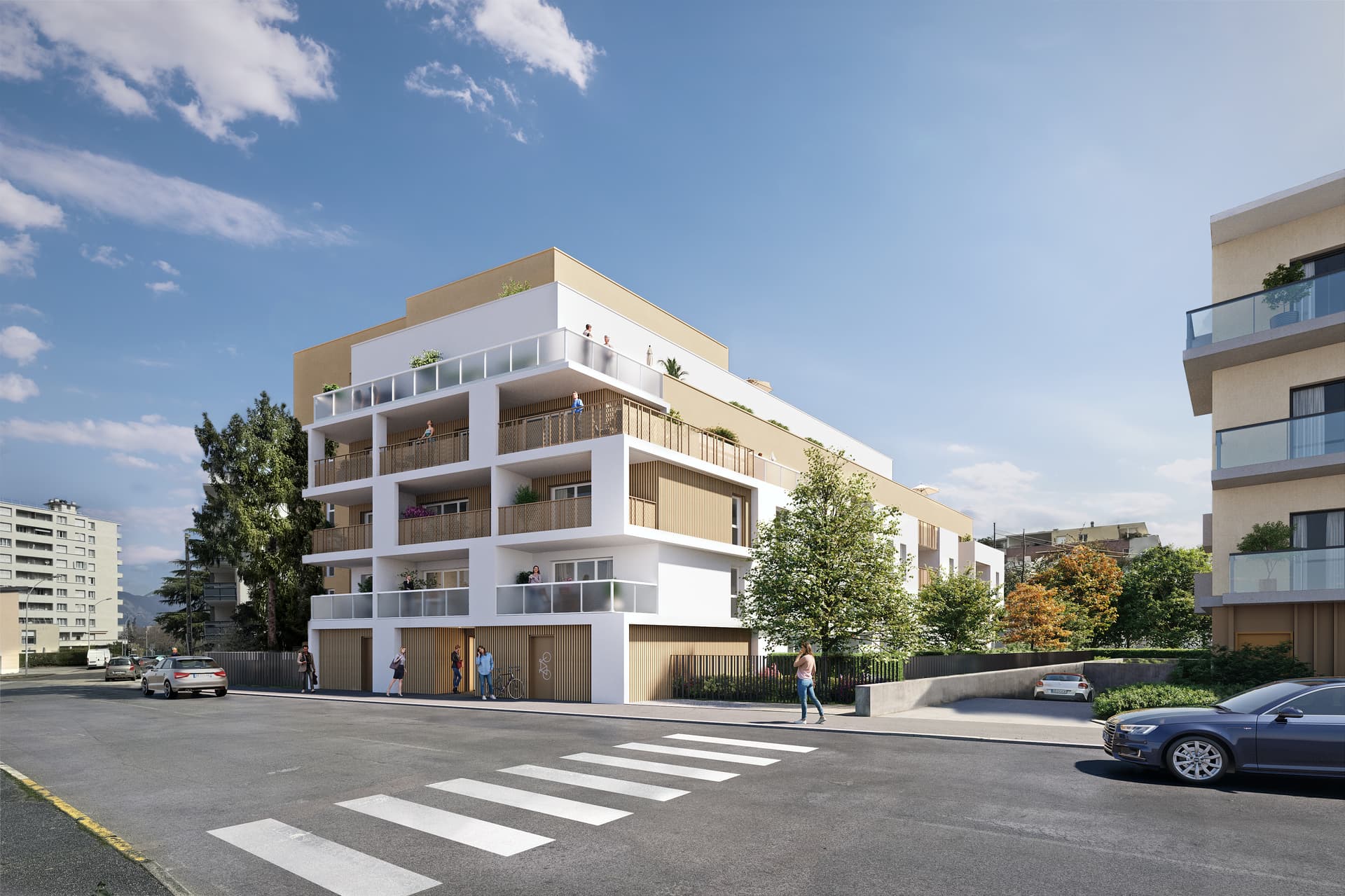 Echirolles — Située à Échirolles, au sud de Grenoble, cette nouvelle résidence s’inscrit dans un quartier en plei...