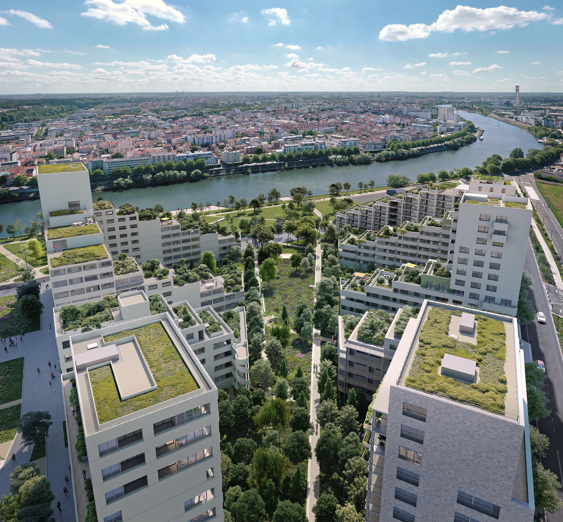 Programme neuf Ivry-sur-Seine — Située dans le Val-de-Marne, aux portes de la capitale, Ivry-sur-Seine séduit par son cadre de vie a... à Ivry-sur-Seine