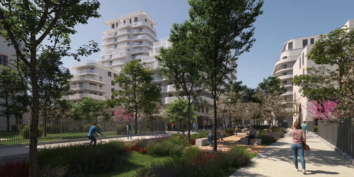 Programme neuf L'haÿ-les-Roses — L’architecture de cette résidence se distingue par ses terrasses en cascade, aux lignes organiques e... à L'haÿ-les-Roses