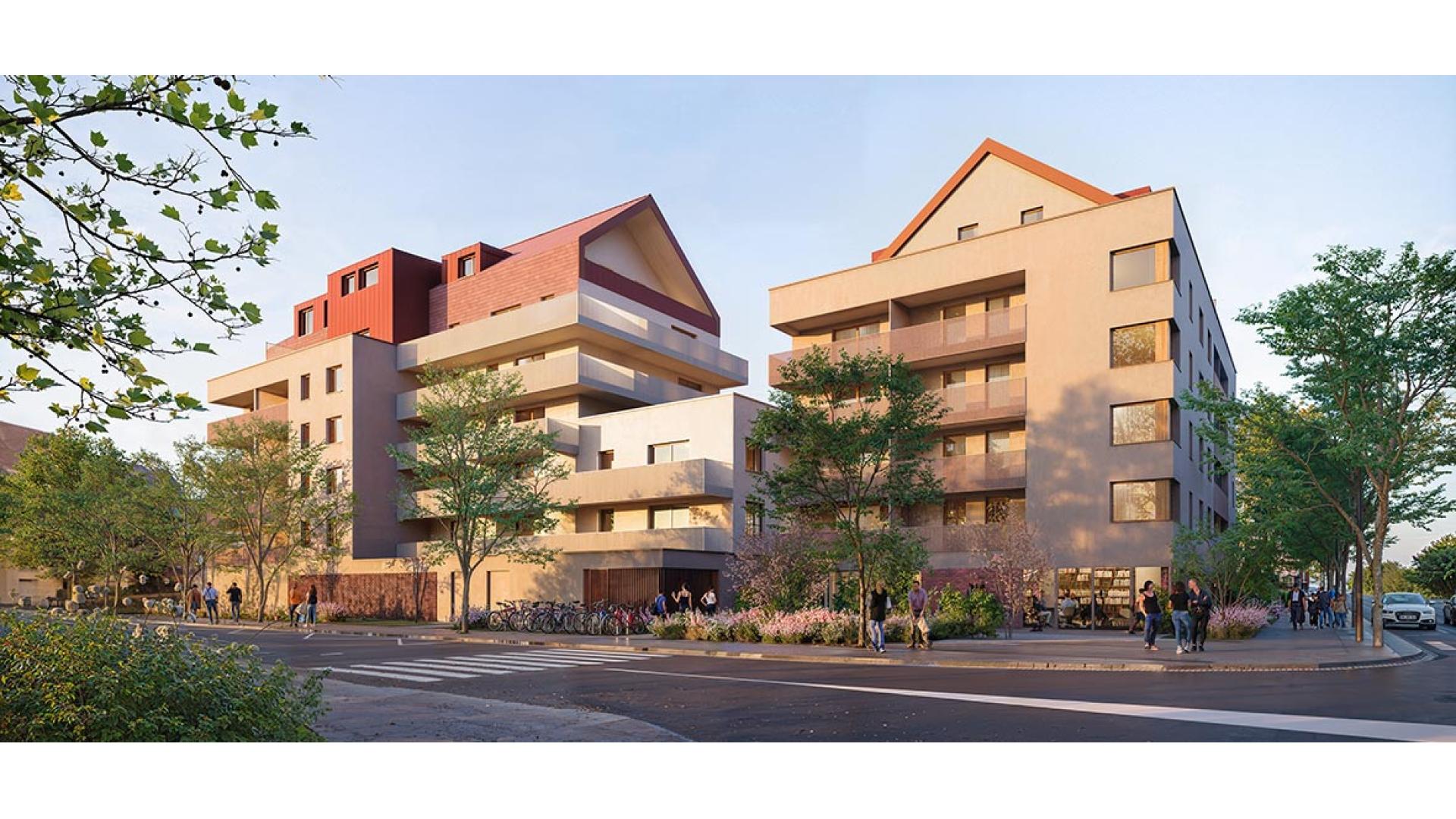 Programme neuf Strasbourg — Située dans un environnement résidentiel calme, cette résidence neuve propose des appartements conte... à Strasbourg — éligible PTZ