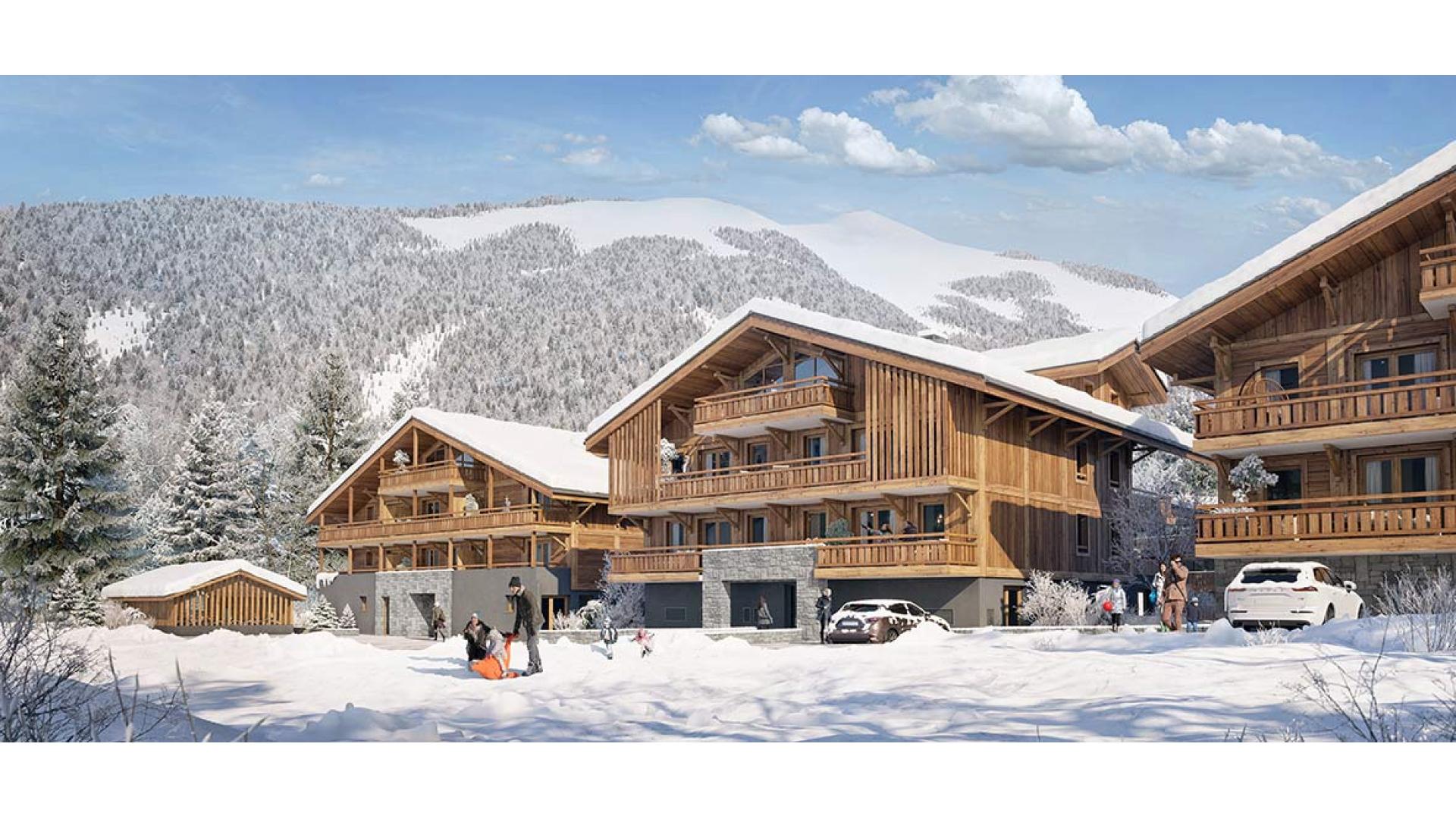 Programme neuf Montriond — La résidence se compose de 31 appartements allant du deux au cinq pièces, répartis au sein de trois ... à Montriond — éligible PTZ