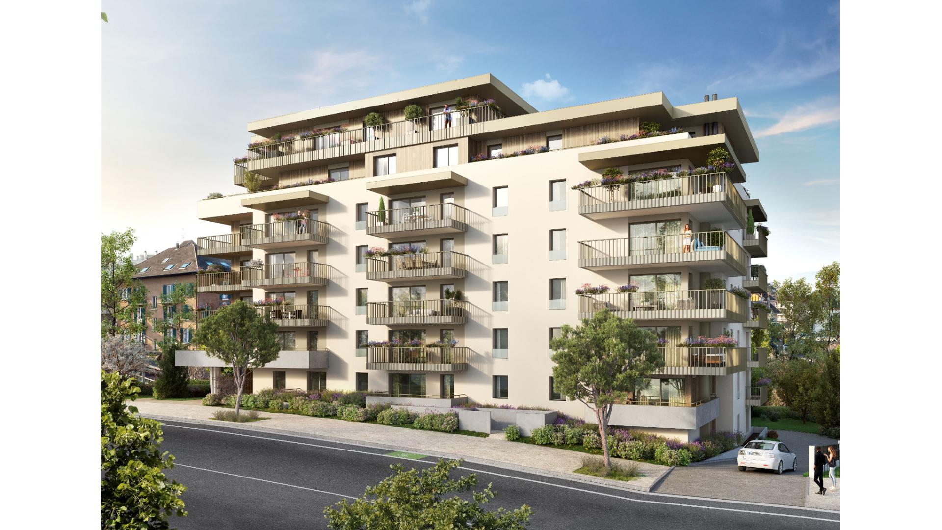Programme neuf Thonon-les-Bains — Située dans un environnement urbain dynamique, cette résidence neuve propose des appartements aux vo... à Thonon-les-Bains — éligible PTZ