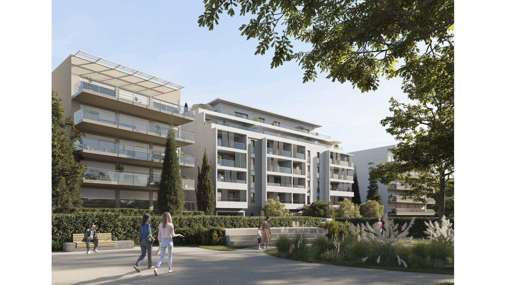 Programme neuf le Cannet — Située dans un environnement urbain qui conjugue dynamisme et douceur de vivre, cette résidence béné... à le Cannet — éligible PTZ