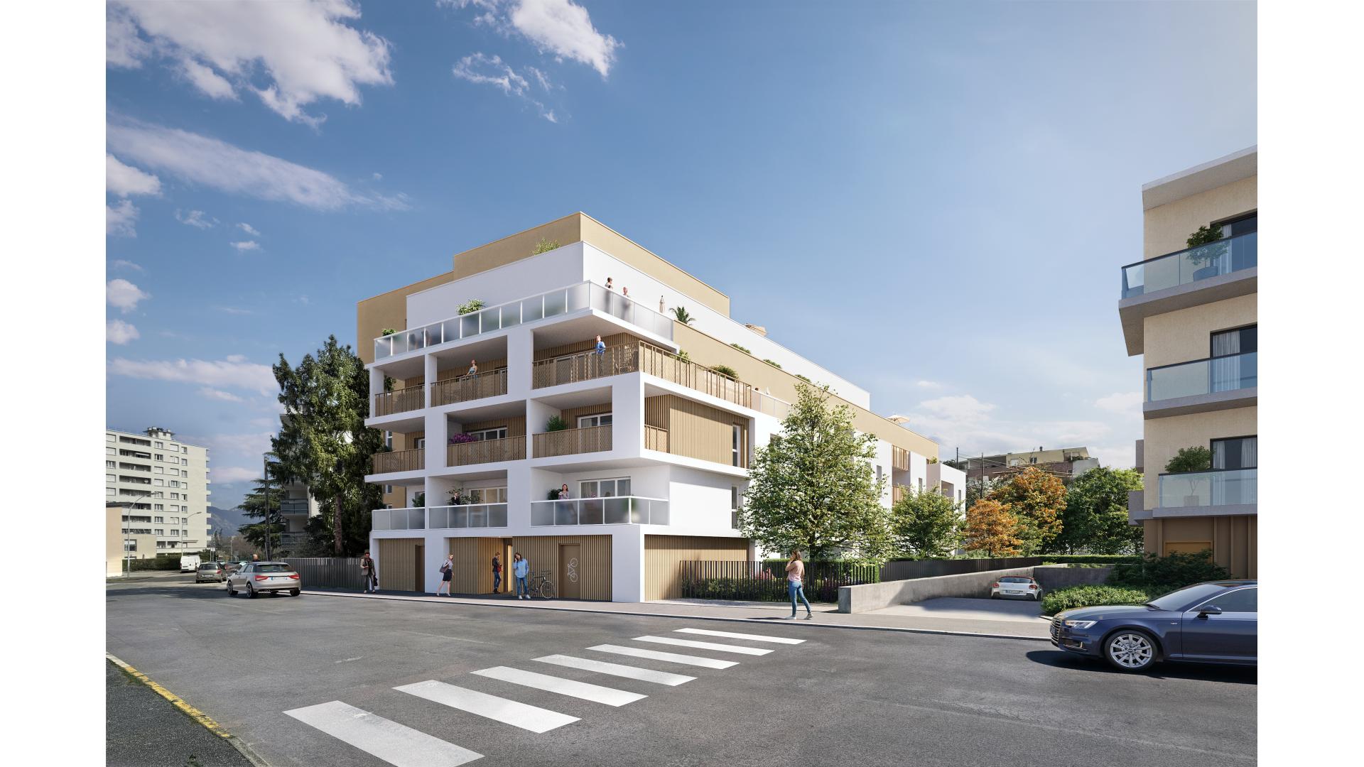 Programme neuf Echirolles — Située à Échirolles, au sud de Grenoble, cette nouvelle résidence s’inscrit dans un quartier en plei... à Echirolles — éligible PTZ