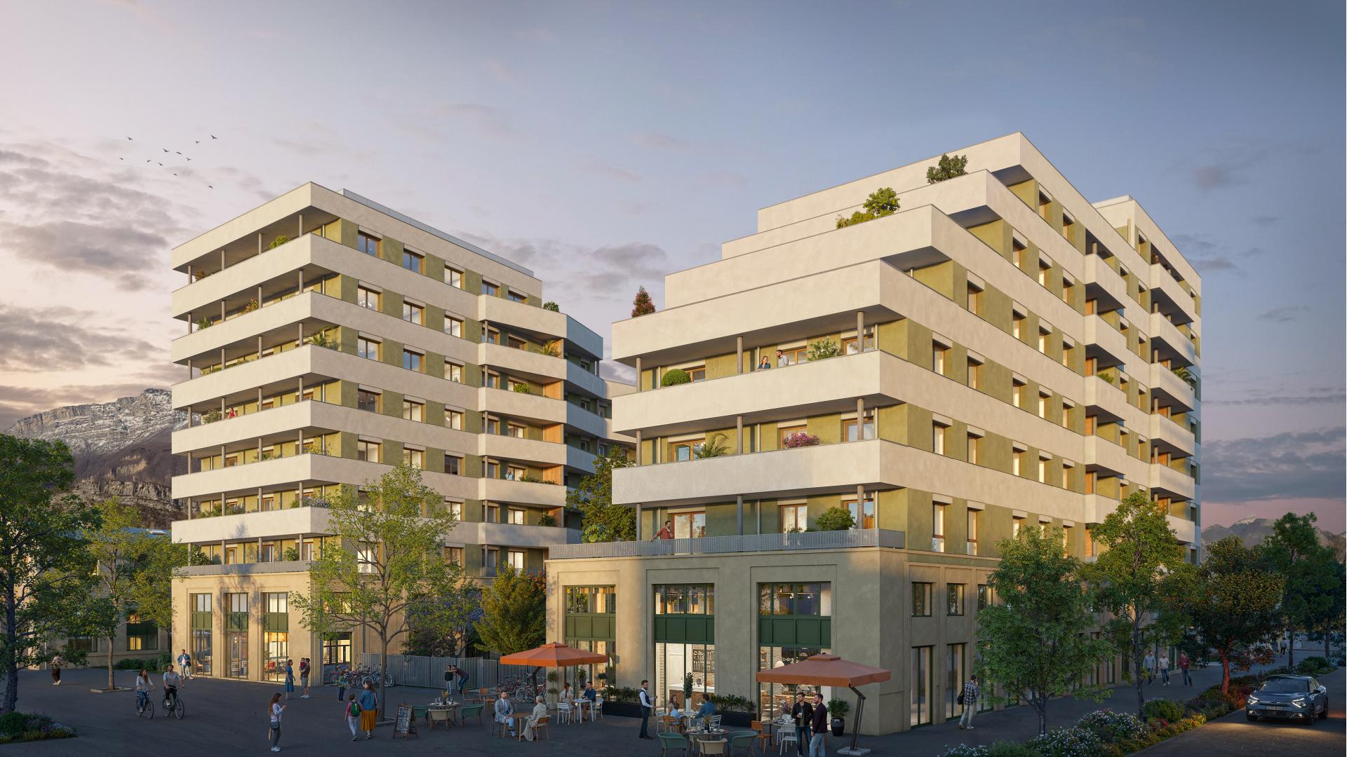 Programme neuf le-Pont-de-Claix — Située au cœur du renouveau du Pont-de-Claix, cette nouvelle adresse propose un cadre de vie contemp... à le-Pont-de-Claix — éligible PTZ