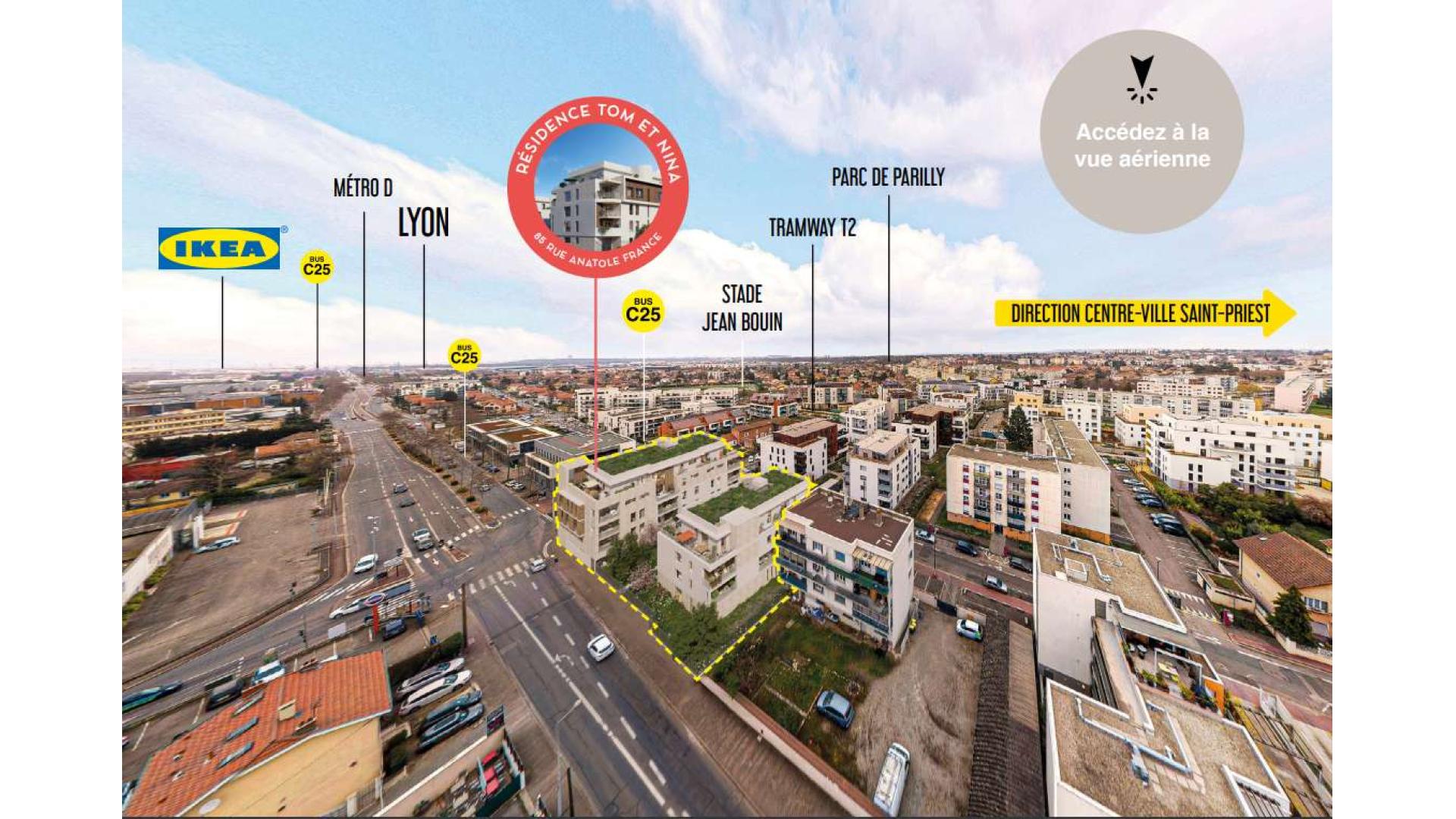 Saint-Priest-/-Lyon-Metropole — Située dans un environnement résidentiel paisible, cette nouvelle résidence propose des appartements... - photo 2