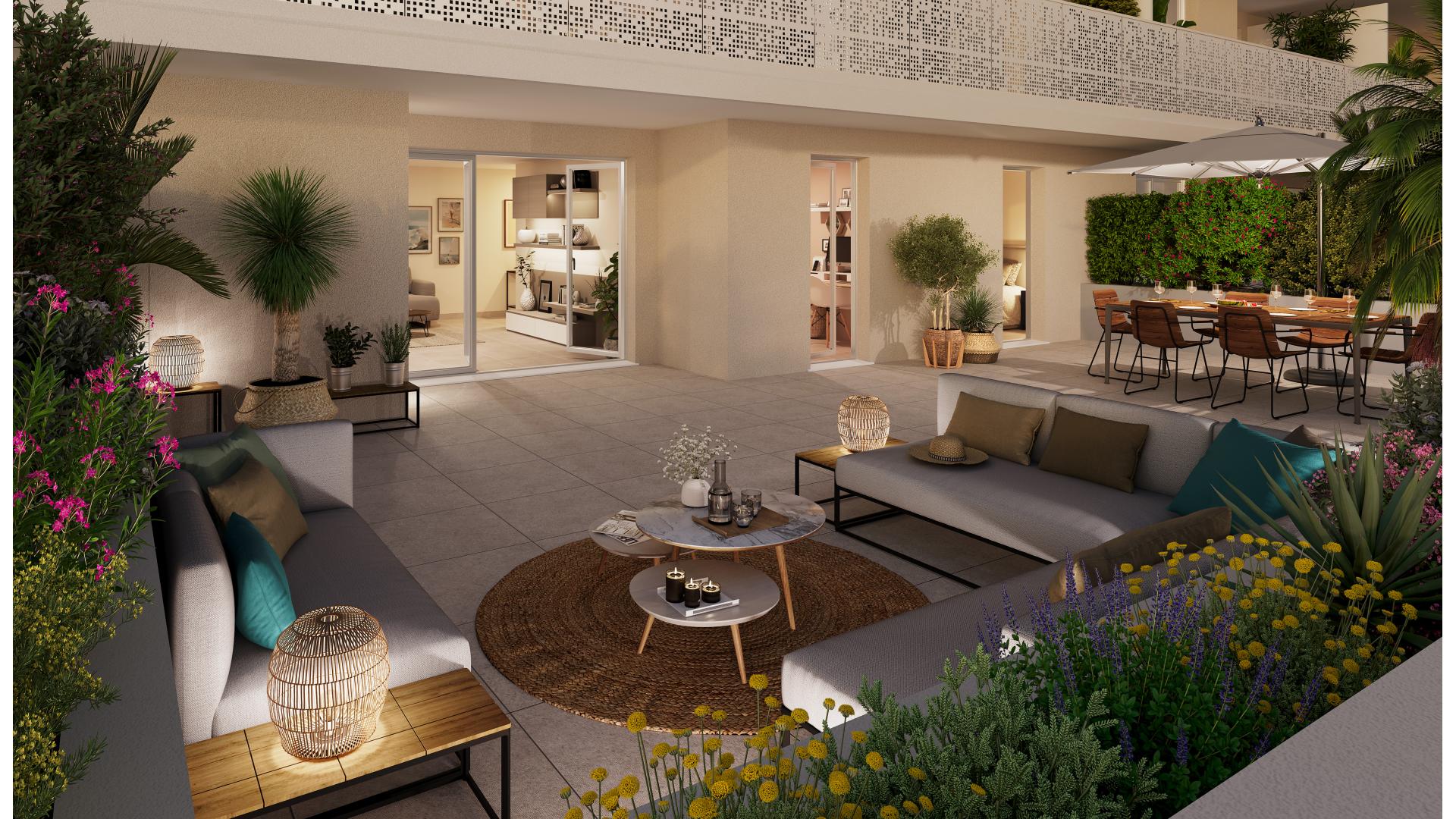 Programme neuf St Laurent du Var — Au cœur de Saint-Laurent-du-Var, un nouveau centre de vie s’épanouit autour du square Benes, entière... à St Laurent du Var — éligible PTZ