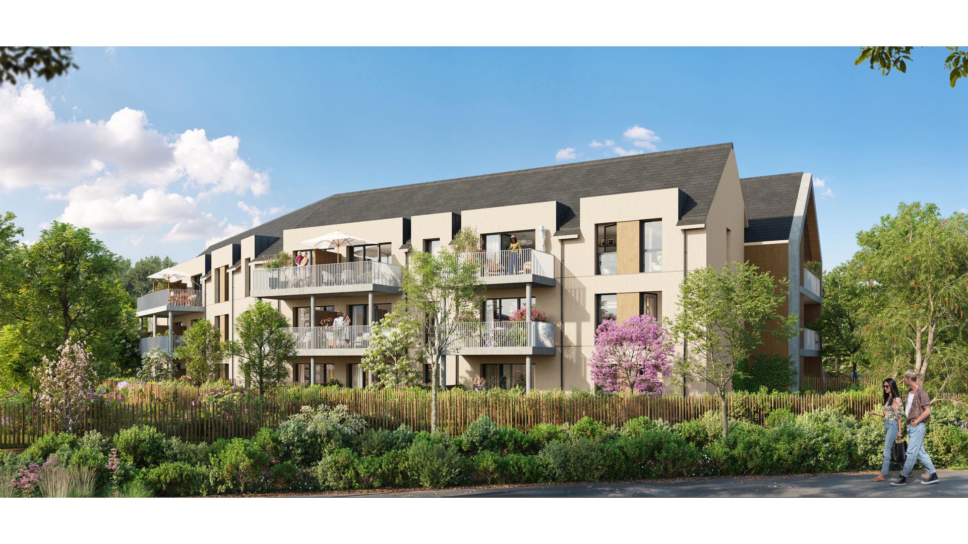 Programme neuf les-Ponts-de-Cé — Située au cœur d’un environnement naturel, cette nouvelle résidence propose une architecture harmoni... à les-Ponts-de-Cé — éligible PTZ