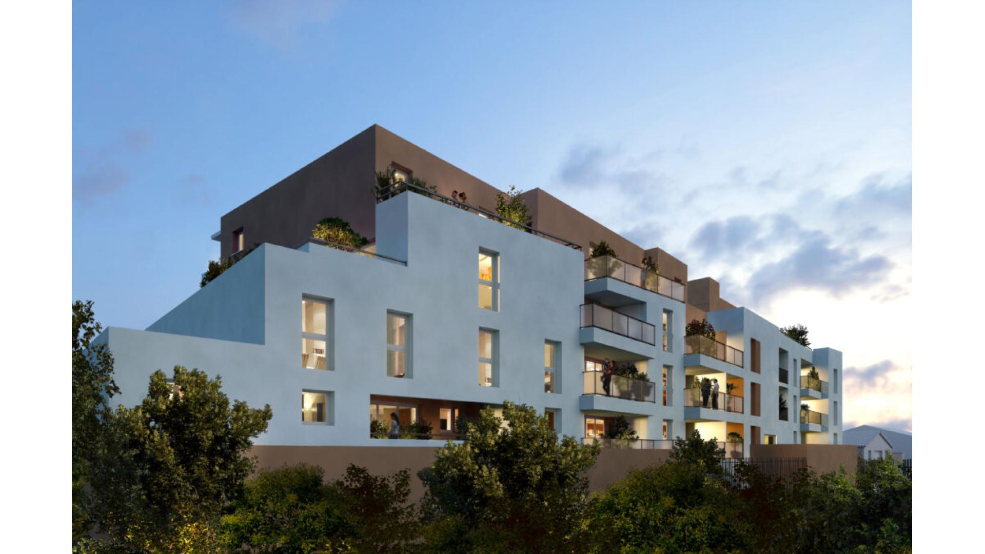 Programme neuf Nimes — Située à moins de 3 kilomètres du centre historique de Nîmes, cette résidence au style contemporain ... à Nimes — éligible PTZ