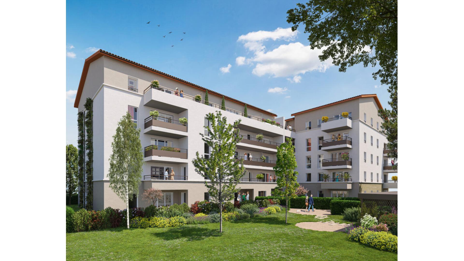 Programme neuf Bourg-en-Bresse — Au cœur de Bourg-en-Bresse, une nouvelle résidence à l’architecture contemporaine s’intègre harmonie... à Bourg-en-Bresse — éligible PTZ