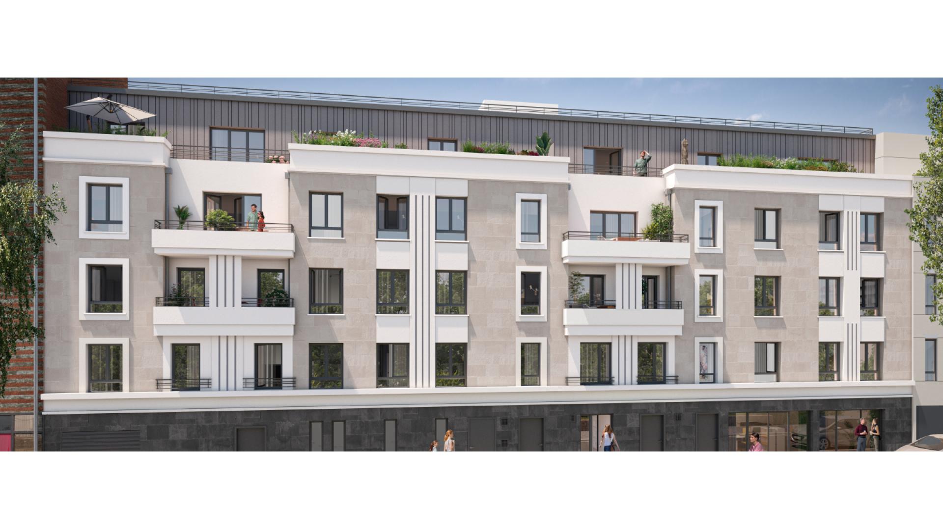 Programme neuf Aubervilliers — Cette résidence contemporaine se compose de 23 appartements, du studio au cinq pièces, répartis sur ... à Aubervilliers — éligible PTZ
