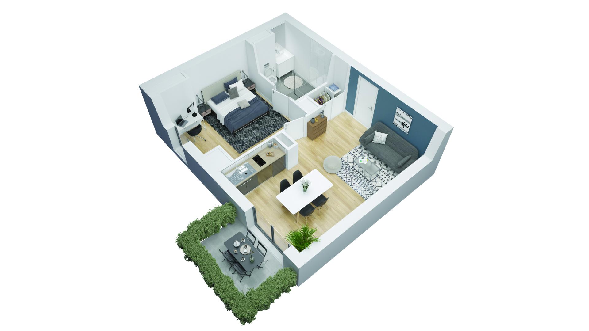 Anzin — Située à Valenciennes, cette nouvelle résidence étudiante bénéficie d’un emplacement stratégique à p... - photo 8