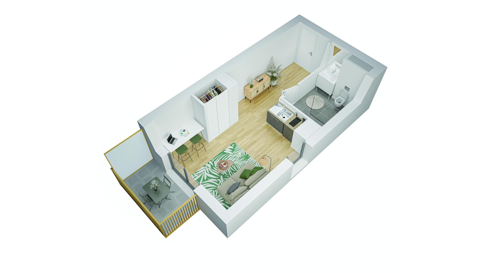 Anzin — Située à Valenciennes, cette nouvelle résidence étudiante bénéficie d’un emplacement stratégique à p... - photo 11