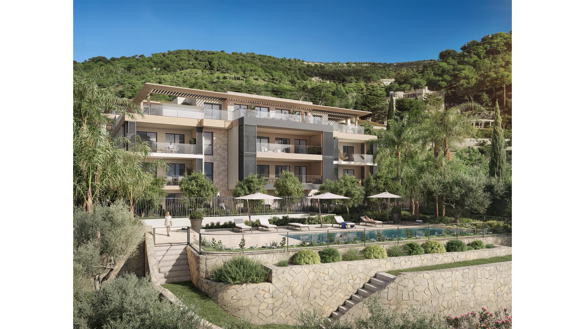 Programme neuf Eze — Située sur les hauteurs entre Nice et Monaco, cette résidence bénéficie d’un emplacement privilégié ... à Eze — éligible PTZ