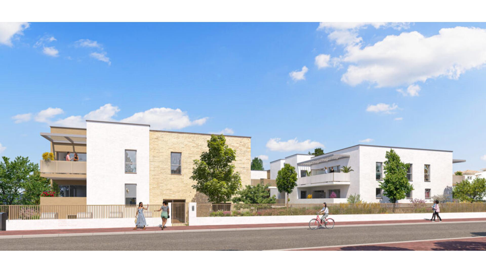 Programme neuf Agde — Située à Agde, cette résidence contemporaine s’inscrit dans un environnement calme et verdoyant, off... à Agde — éligible PTZ