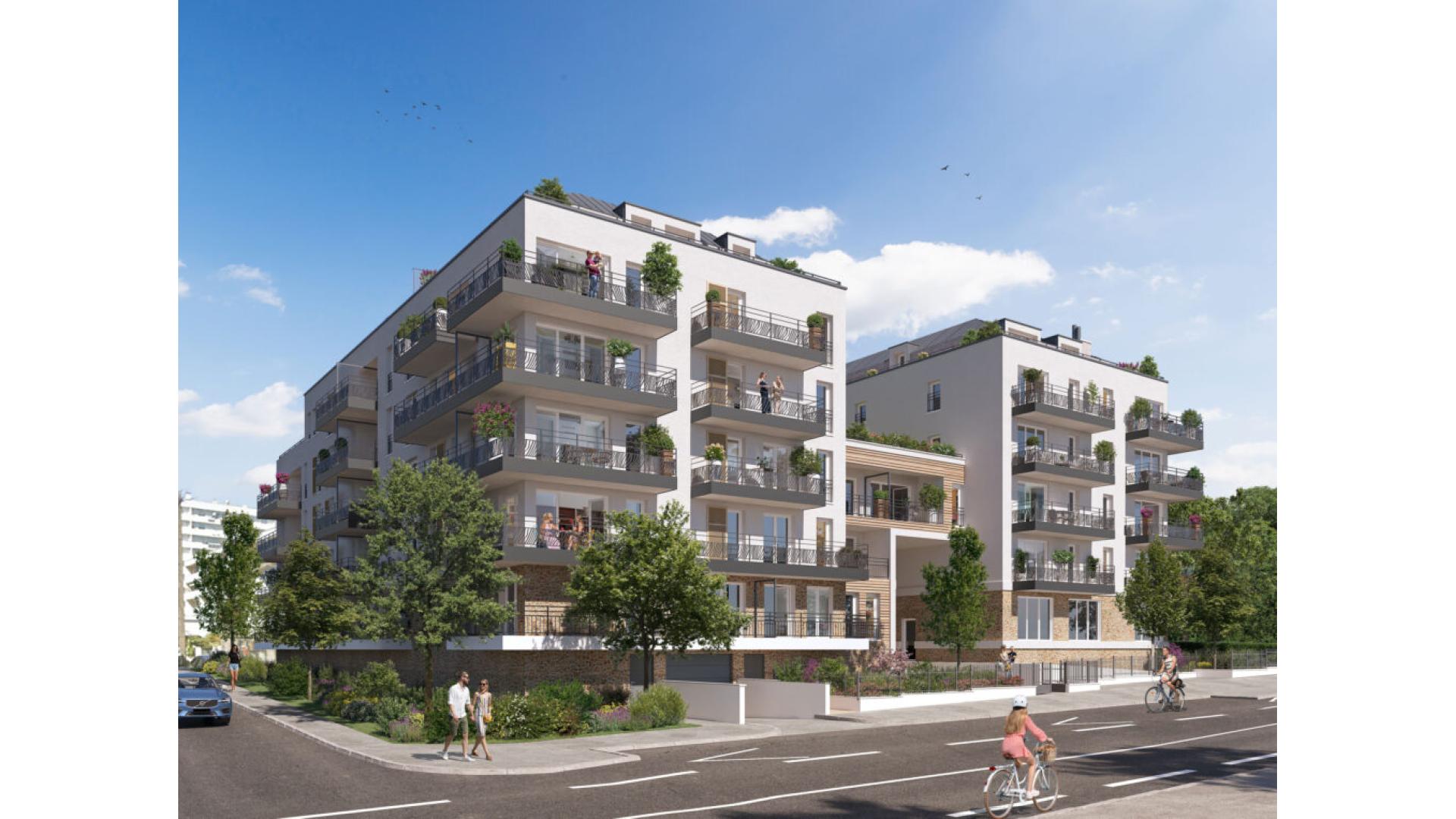 Programme neuf Saint-Herblain — Cette résidence présente une architecture contemporaine sobre et élégante, proposant des appartement... à Saint-Herblain — éligible PTZ