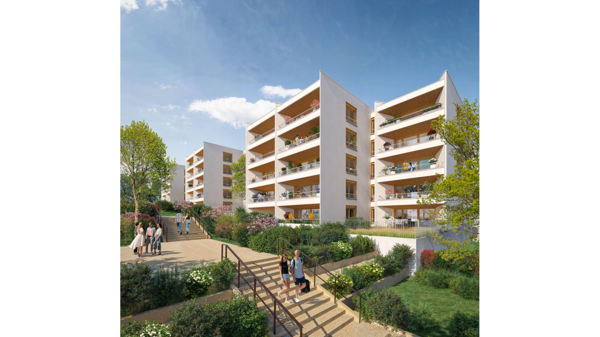 Programme neuf Villefranche-sur-Saone — Située à Villefranche-sur-Saône, au cœur d’un environnement verdoyant dans l’écoquartier Monplaisir,... à Villefranche-sur-Saone — éligible PTZ