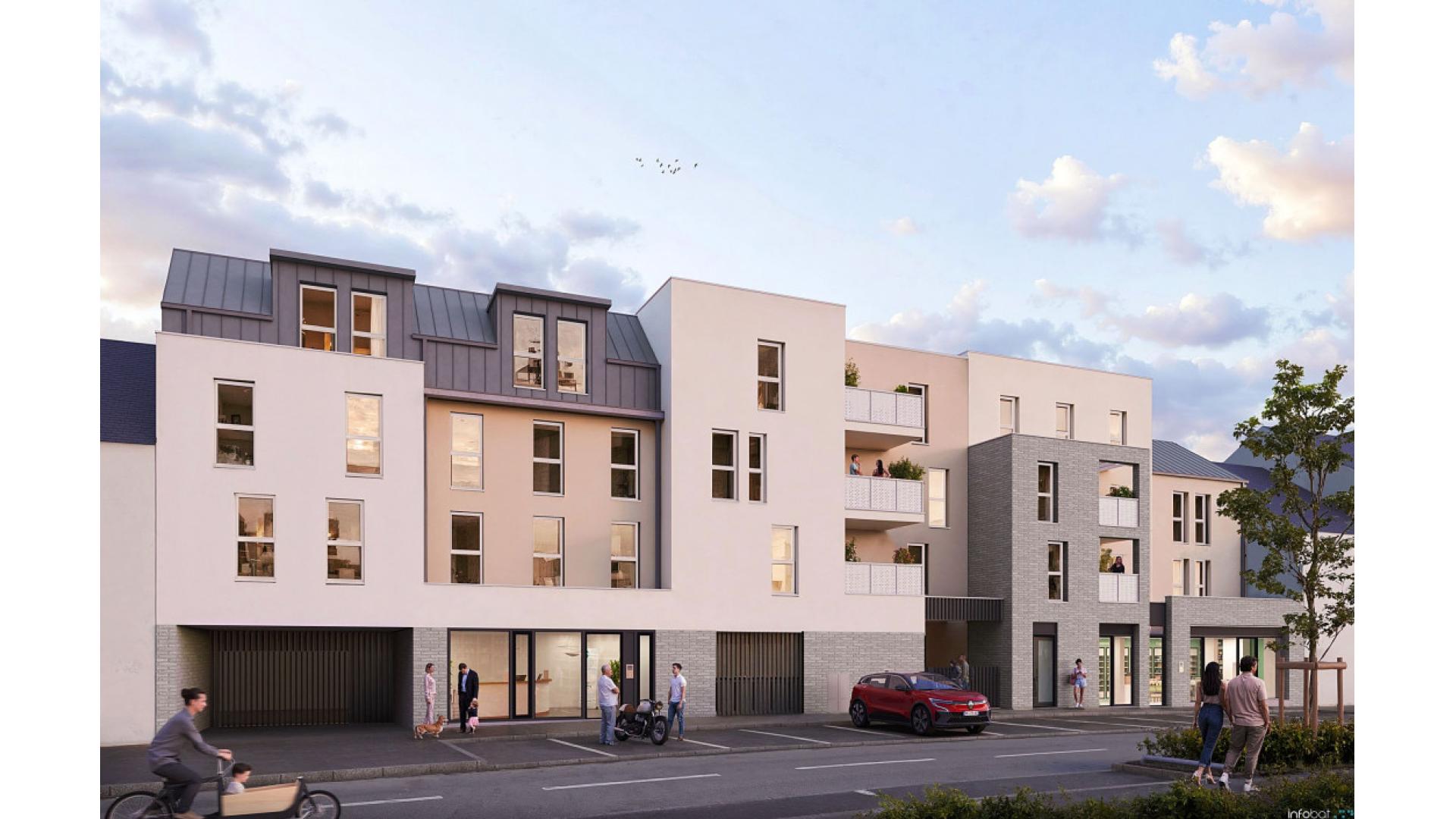 Programme neuf Bouguenais — Située à Bouguenais, aux portes de Nantes, cette nouvelle résidence à taille humaine bénéficie d'un ... à Bouguenais — éligible PTZ