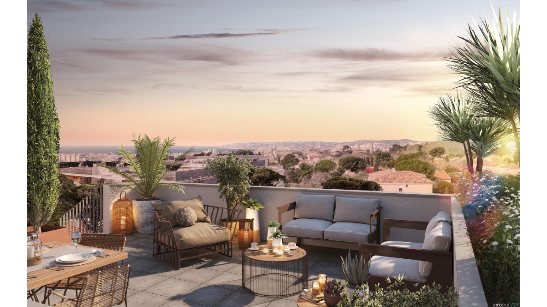 Programme neuf Marseille — Située au pied du Massif de l’Étoile, cette nouvelle résidence se distingue par son emplacement priv... à Marseille — éligible PTZ