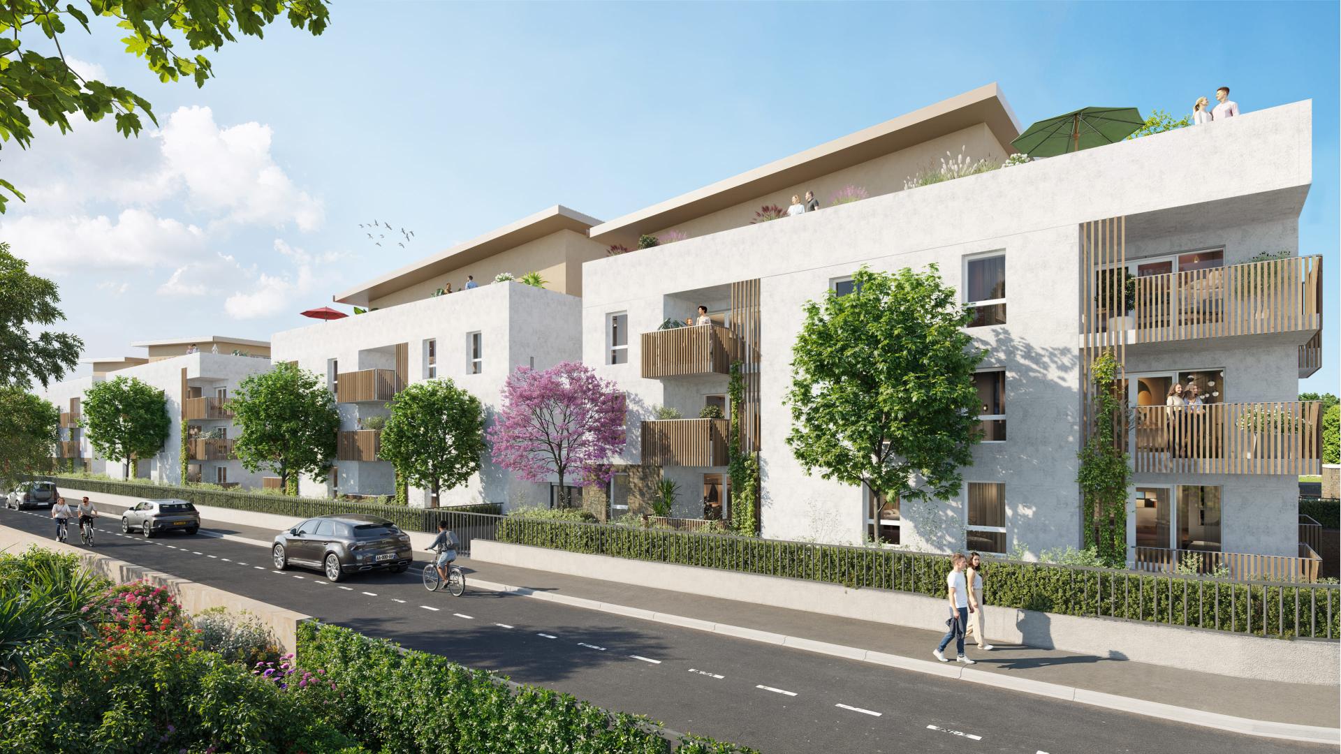 Programme neuf Nîmes — Située dans un environnement paisible, cette résidence neuve propose des appartements aux typologies... à Nîmes — éligible PTZ