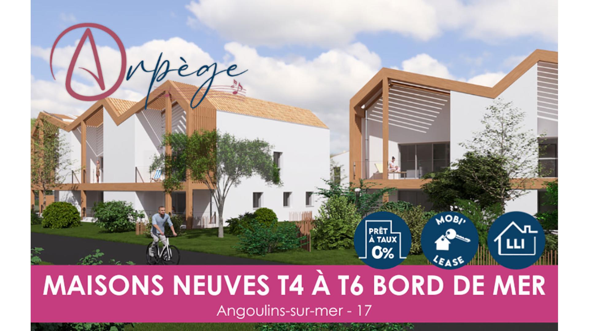 Programme neuf Angoulins — Situé à seulement 9 kilomètres de La Rochelle et à 1 kilomètre des plages, ce nouveau projet résiden... à Angoulins — éligible PTZ