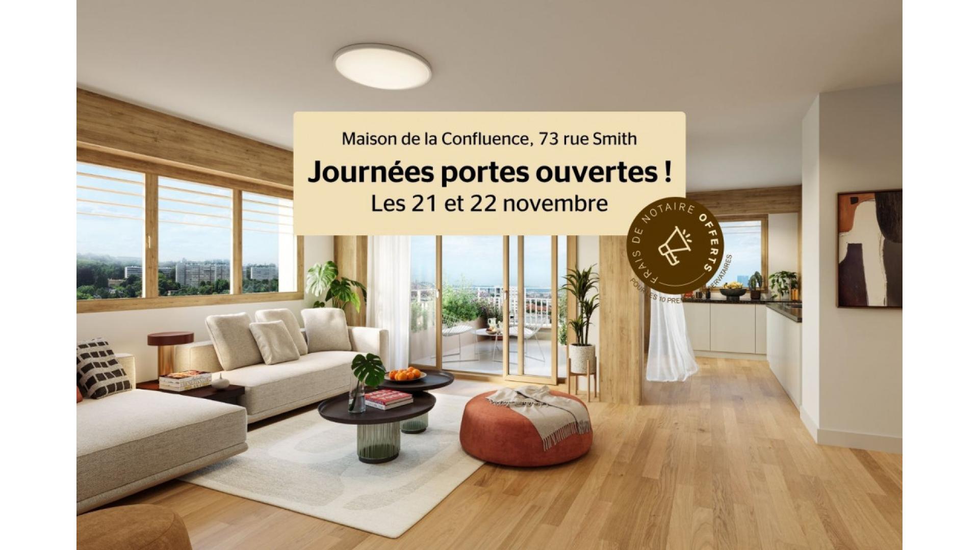 Programme neuf Lyon 2eme Arrondissement — Situé au cœur du quartier Confluence à Lyon, ce nouvel ensemble résidentiel propose des appartements... à Lyon 2eme Arrondissement — éligible PTZ