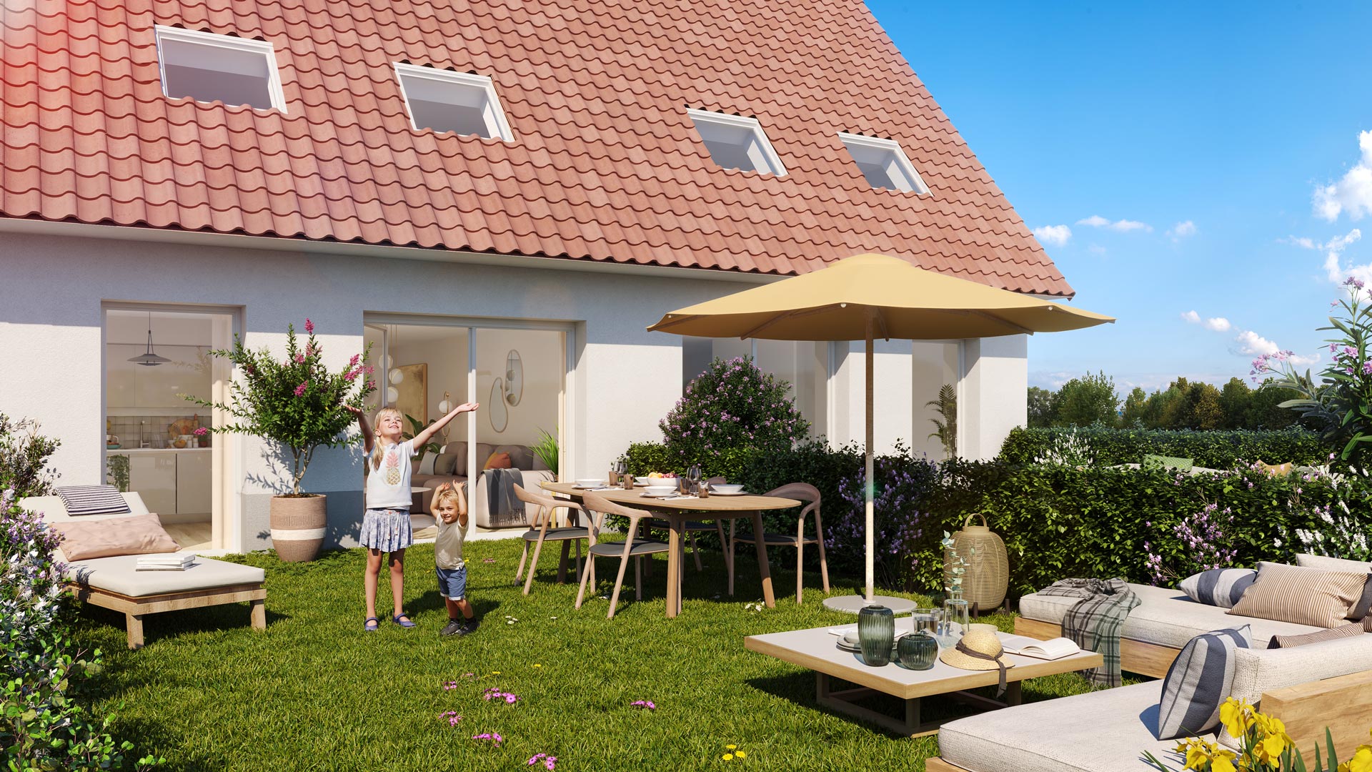 Programme neuf Tourcoing — Située à proximité immédiate de Lille, en limite de Neuville-en-Ferrain, cette nouvelle résidence sé... à Tourcoing — éligible PTZ