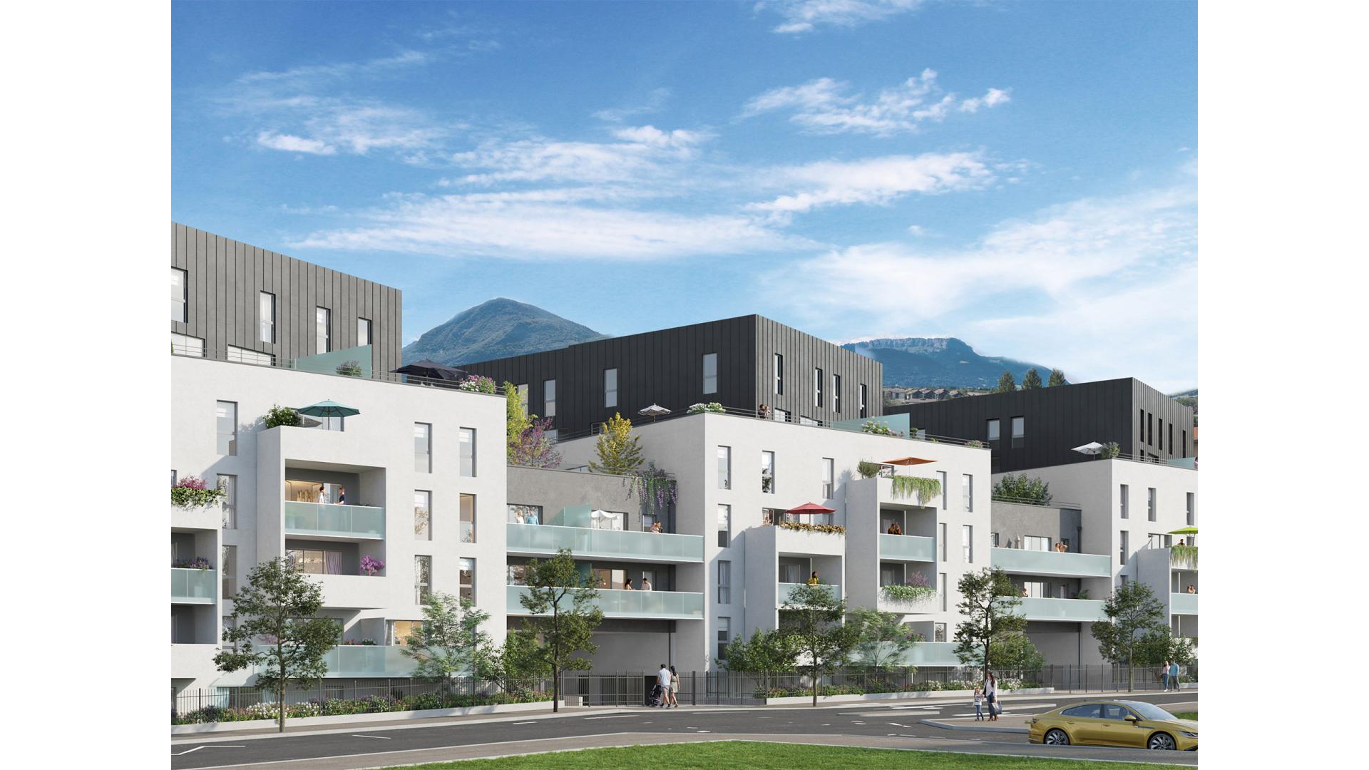 Programme neuf Thonon-les-Bains — Située à proximité immédiate du quartier de Concise à Thonon-les-Bains, cette résidence contemporain... à Thonon-les-Bains — éligible PTZ