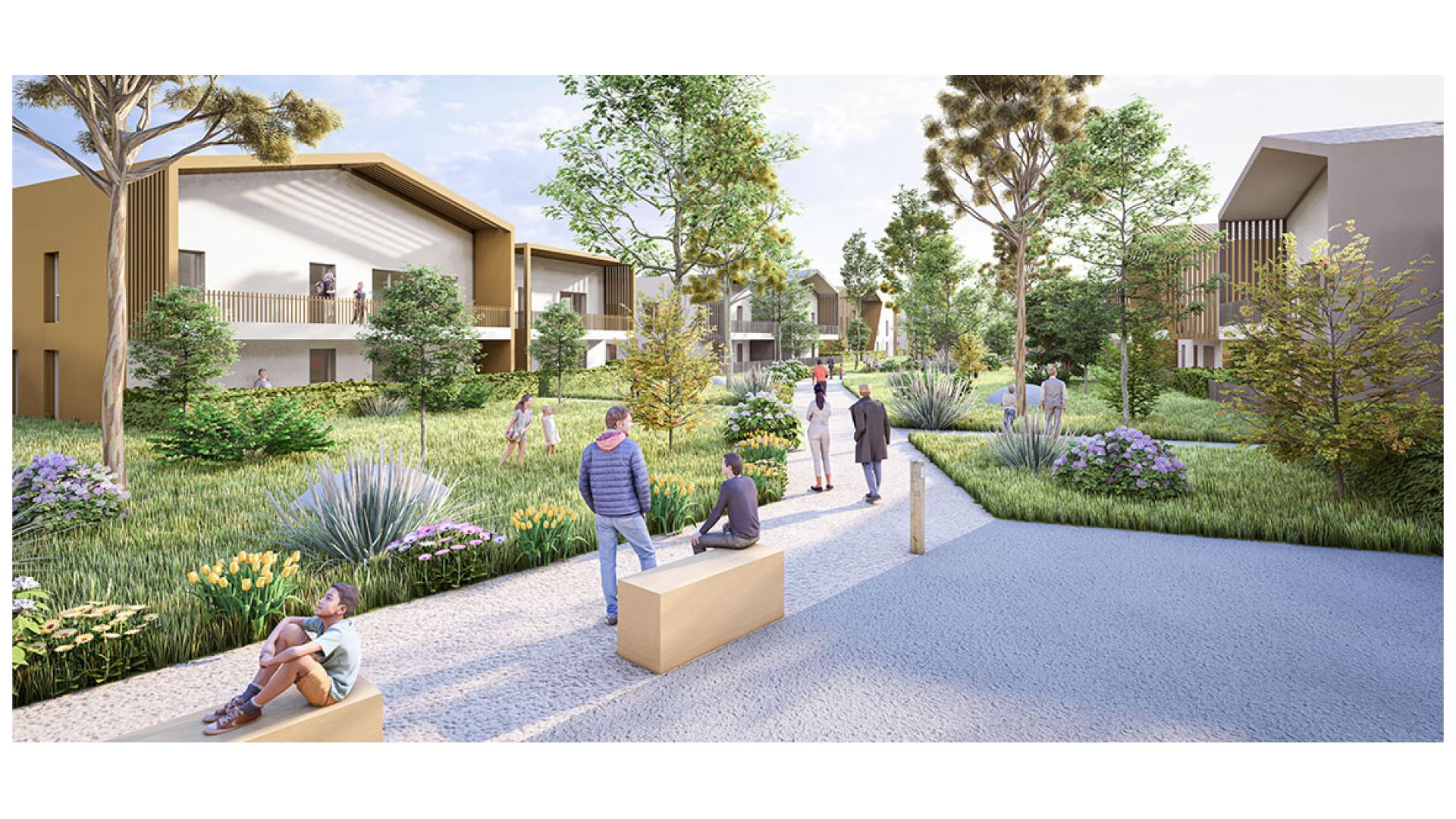 Programme neuf Saint-Priest — Située dans un environnement calme et résidentiel, cette nouvelle réalisation propose des appartemen... à Saint-Priest — éligible PTZ