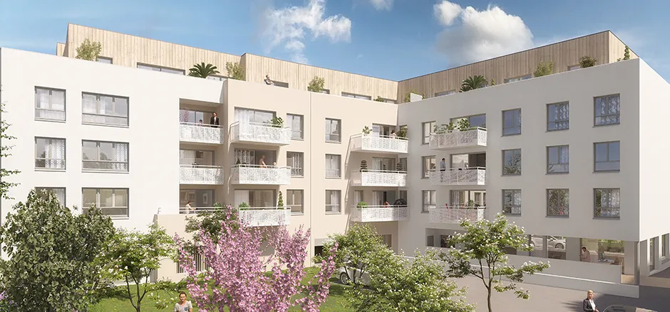 Programme neuf Sotteville-Lès-Rouen — Située au cœur d’un quartier paisible bénéficiant d’un environnement résidentiel, cette nouvelle réa... à Sotteville-Lès-Rouen — éligible PTZ