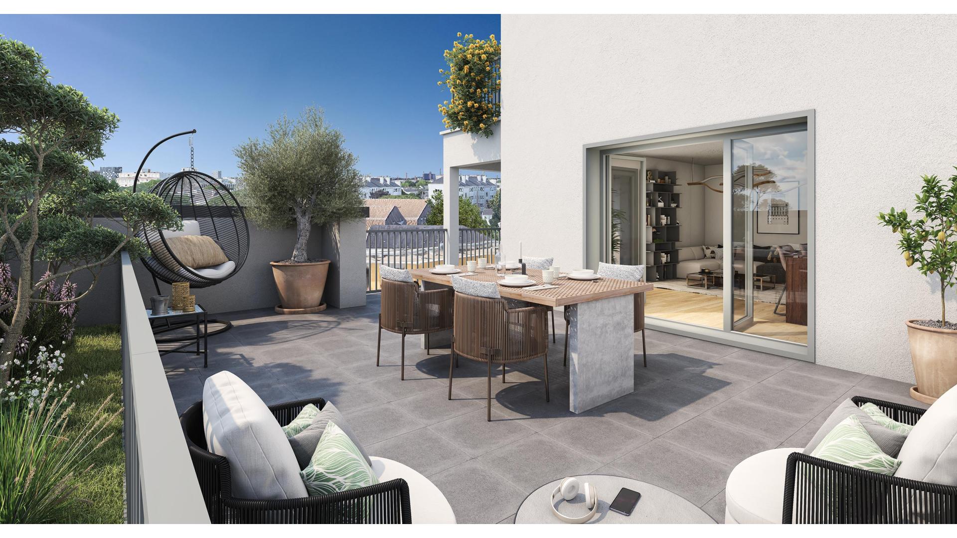 Programme neuf Nantes — Située dans un quartier apprécié de Nantes, cette résidence propose des appartements allant du 2 au ... à Nantes — éligible PTZ