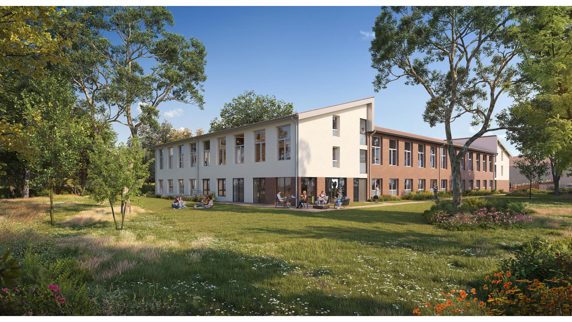 Programme neuf Quint Fonsegrives — Située dans le quartier Ribaute Croix du Sud à Quint-Fonsegrives, en limite de Toulouse, cette résid... à Quint Fonsegrives — éligible PTZ