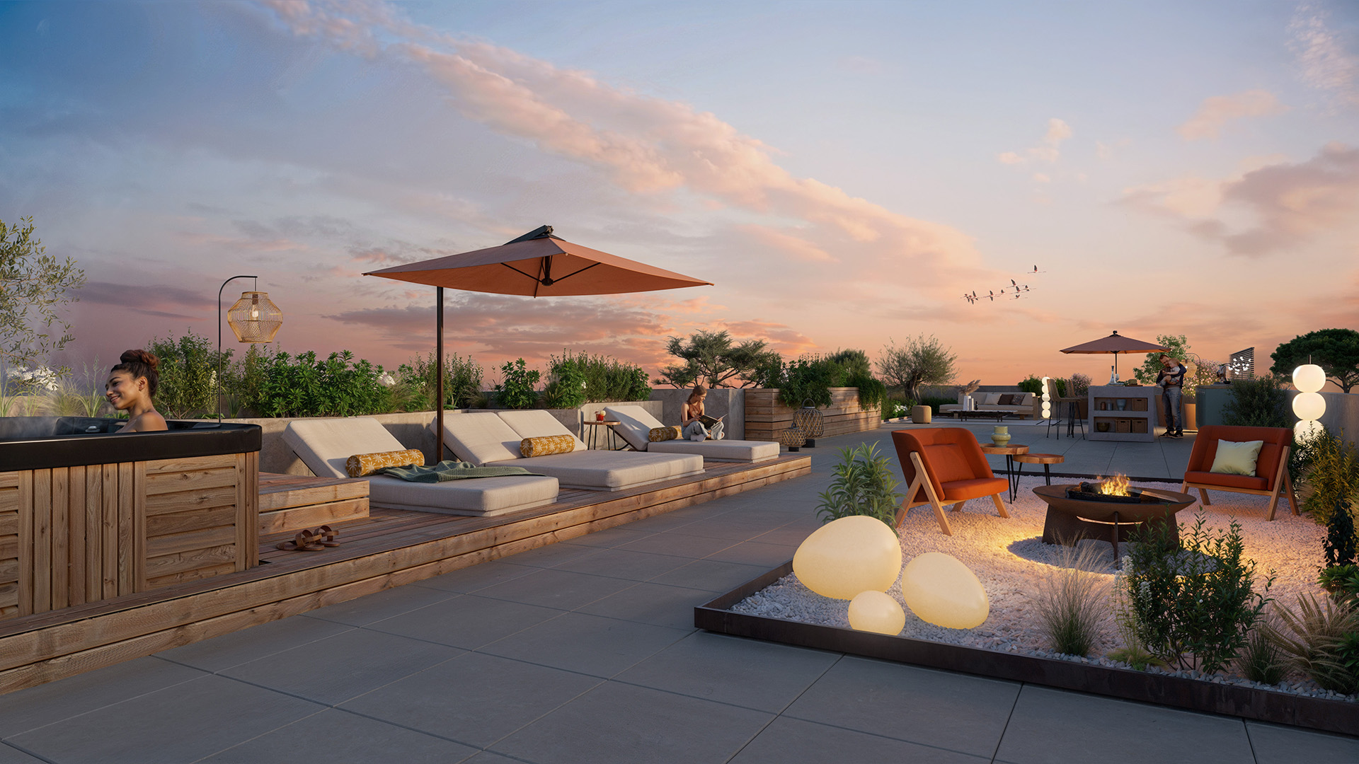 Programme neuf Lattes — Imaginée en harmonie avec les paysages rocheux de la région, cette résidence se distingue par son ar... à Lattes — éligible PTZ