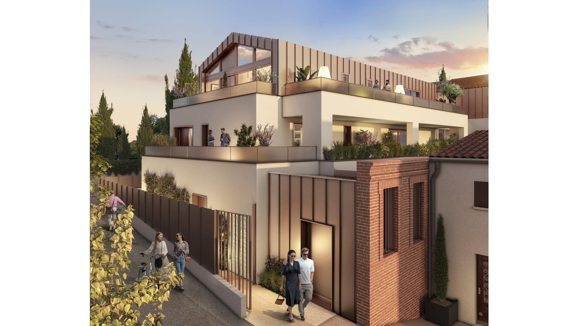 Programme neuf Toulouse — Située au cœur d’un quartier dynamique de Toulouse, cette résidence contemporaine s’intègre harmonie... à Toulouse — éligible PTZ