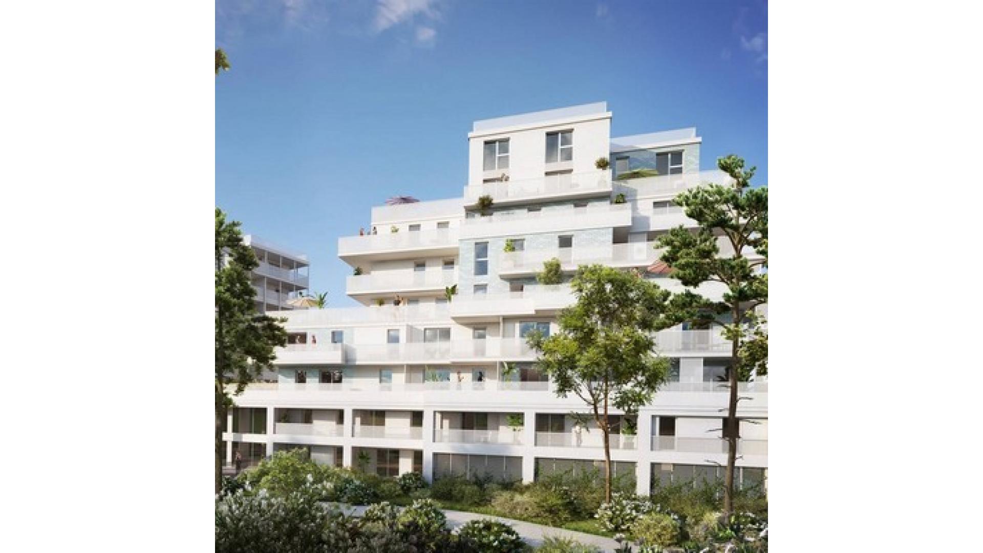 Programme neuf Marseille — Au cœur du 10ème arrondissement, en limite du 9ème, cette résidence s’intègre harmonieusement dans u... à Marseille — éligible PTZ