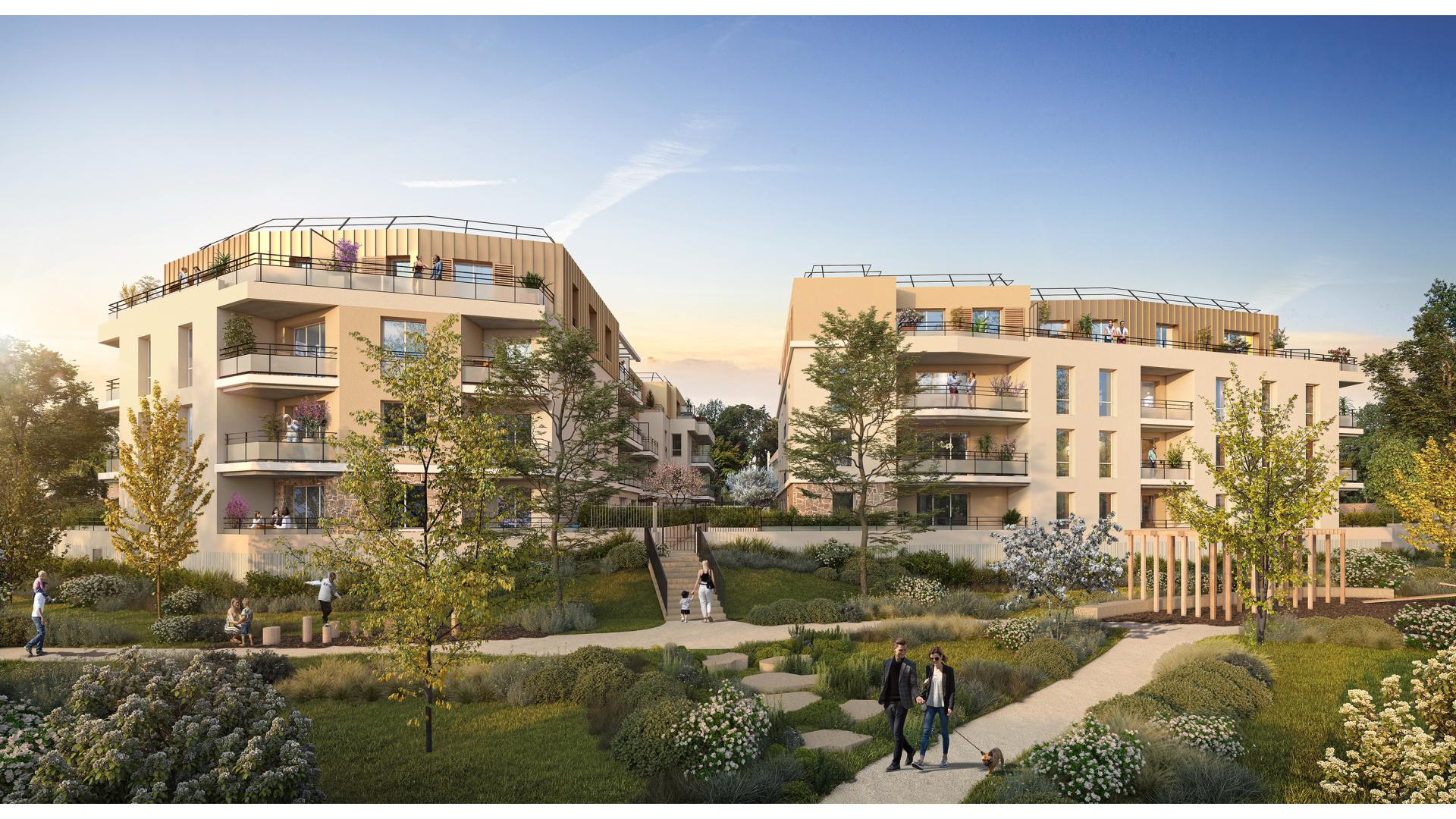 Programme neuf Cesson — Située à proximité immédiate du vieux Cesson et des commerces, cette résidence prend place dans un q... à Cesson — éligible PTZ