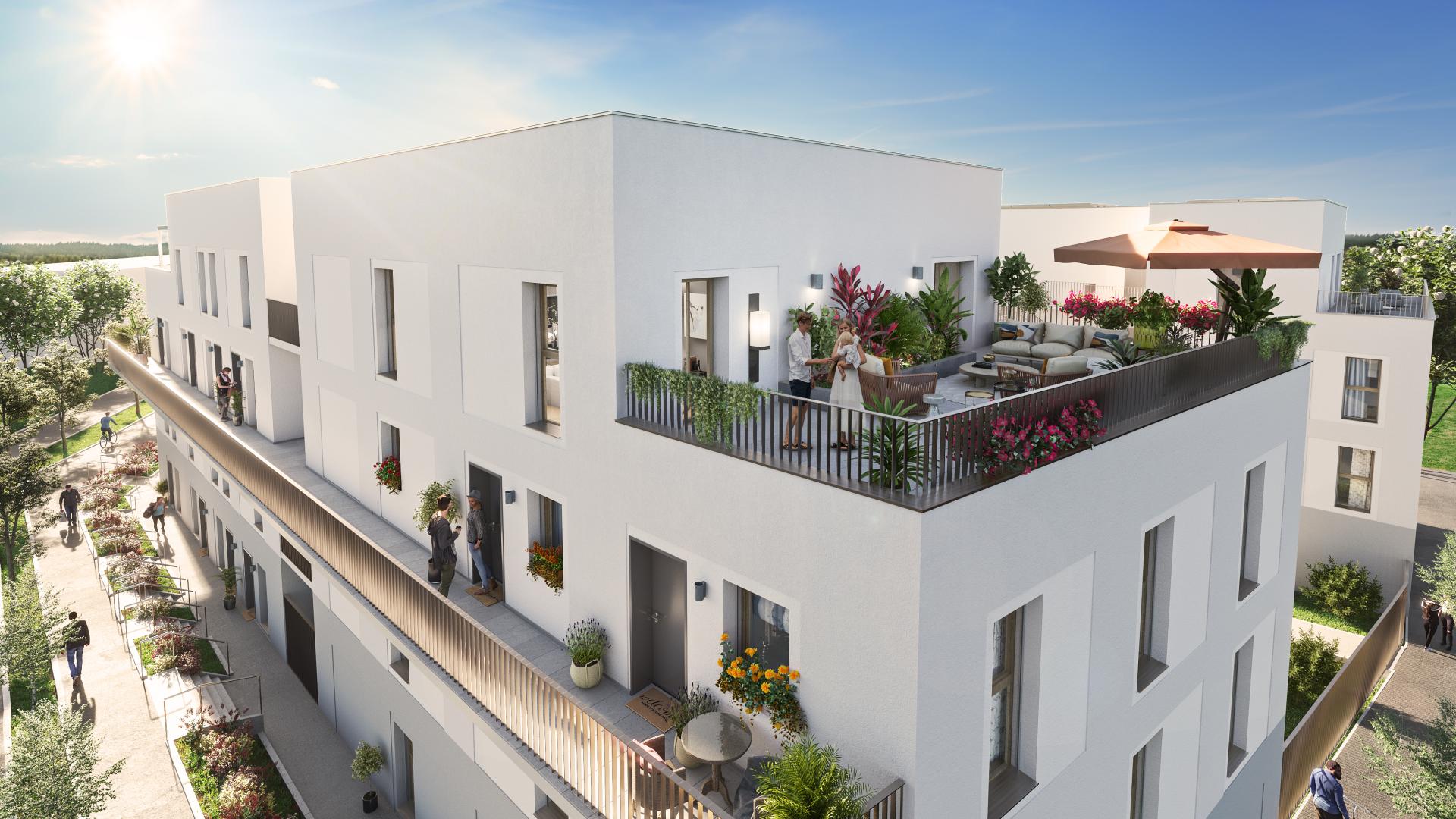 Programme neuf Cergy — Au sein du quartier des Doux-Épis, dans la Plaine des Linandes, cette nouvelle résidence s'intègre h... à Cergy — éligible PTZ